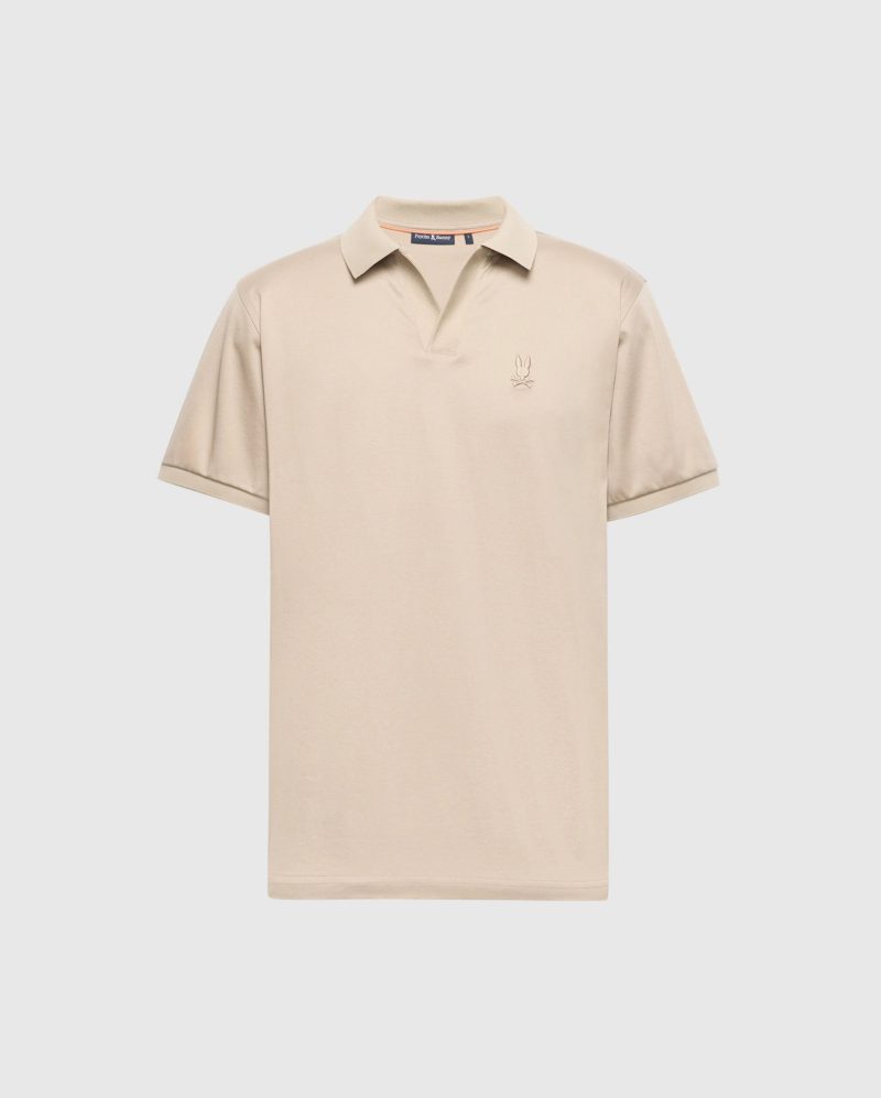 MENS BROADWAY PIMA INTERLOCK JOHNNY COLLAR POLO - B6K891D200 - Image 8