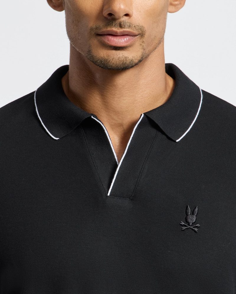 MENS CREEDE PIQUE JOHNNY COLLAR POLO - B6M265E200 - Image 4