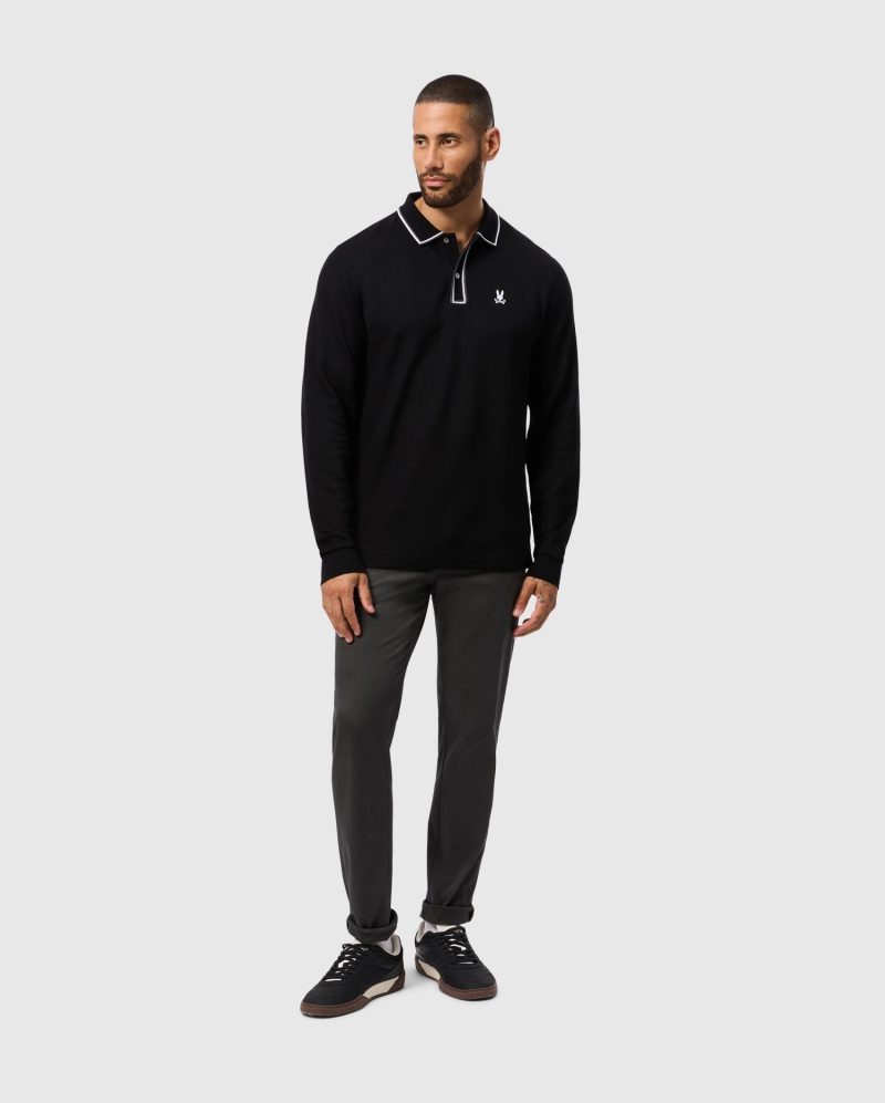 MENS KENT LONG SLEEVE PIQUE POLO - B6M935D200 - Image 5