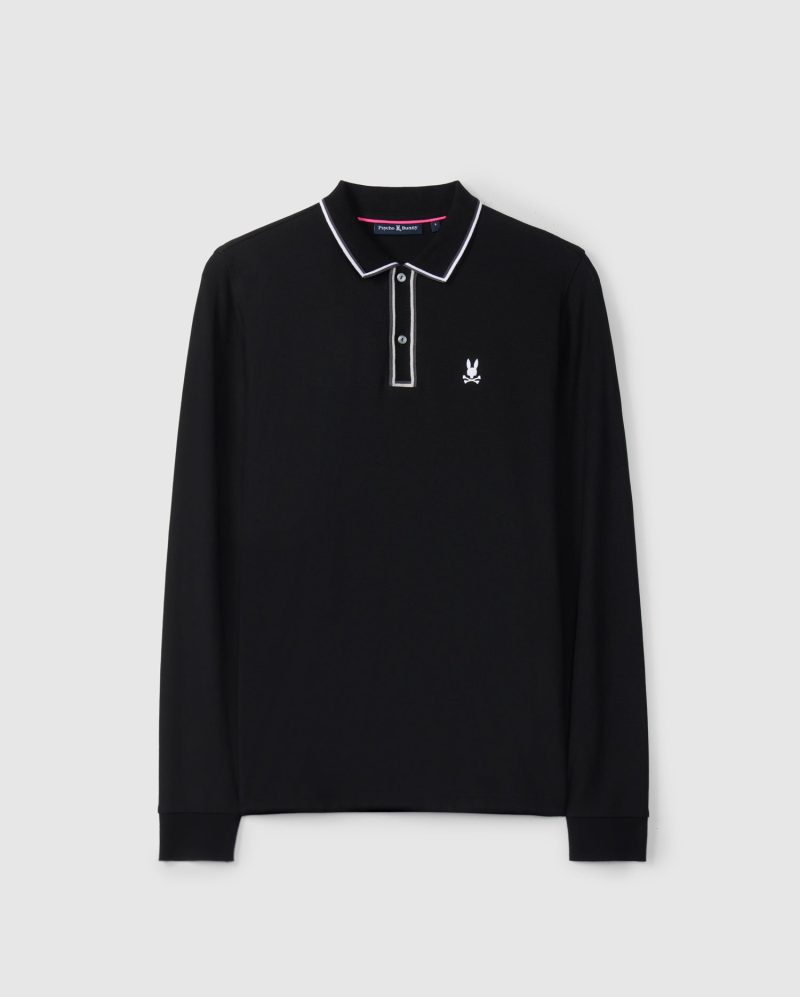 MENS KENT LONG SLEEVE PIQUE POLO - B6M935D200 - Image 2