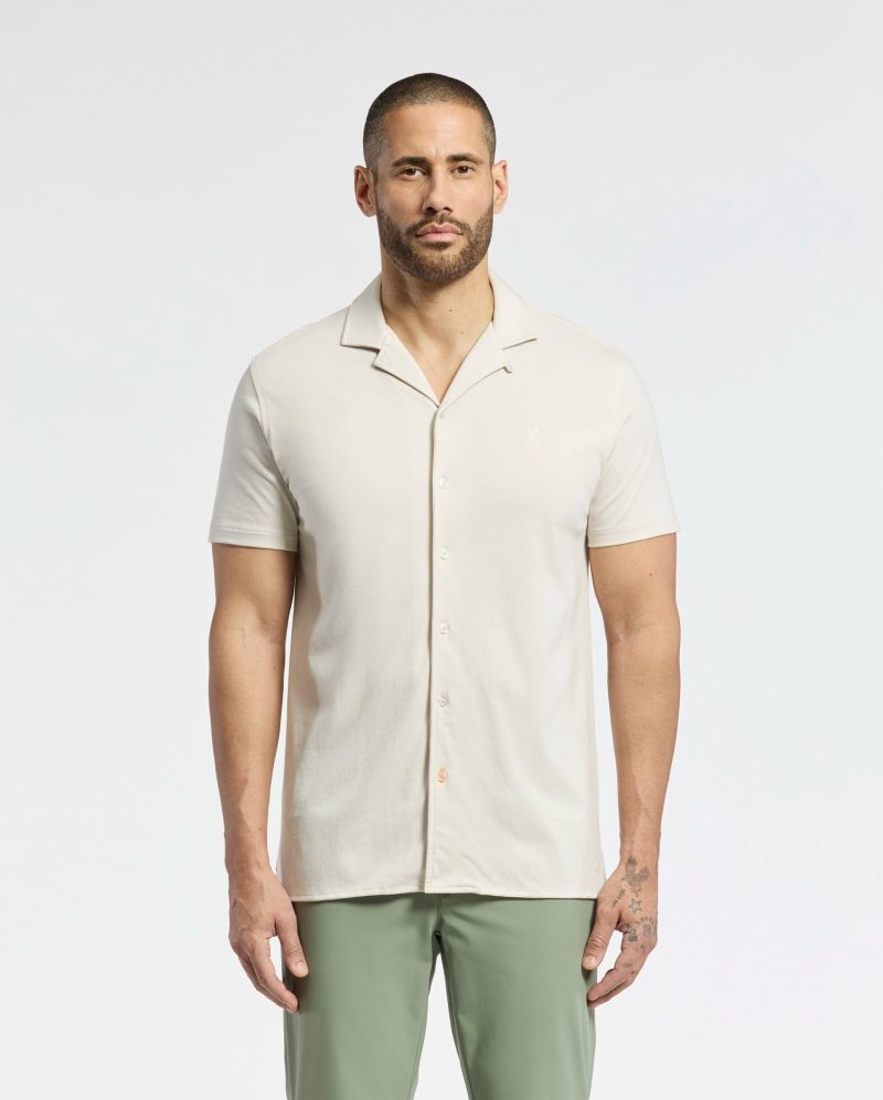 MENS BRYAN CAMP COLLAR SHORT SLEEVE SHIRT - B6Q581F200