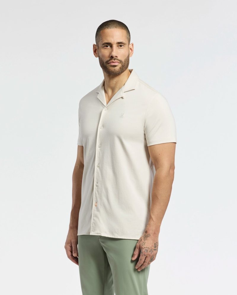 MENS BRYAN CAMP COLLAR SHORT SLEEVE SHIRT - B6Q581F200 - Image 4