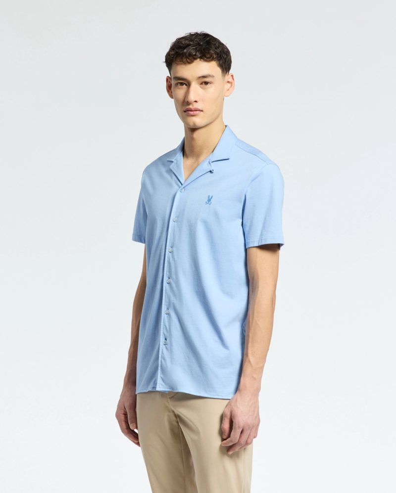 MENS BRYAN CAMP COLLAR SHORT SLEEVE SHIRT - B6Q581F200 - Image 4