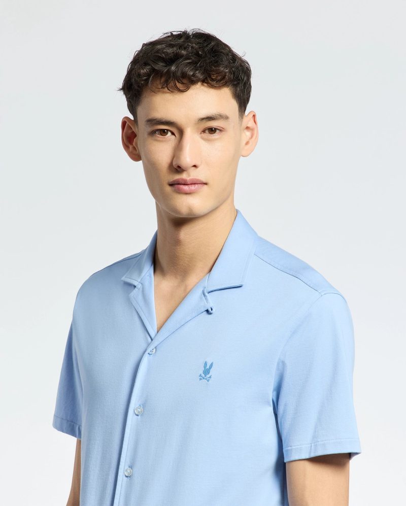 MENS BRYAN CAMP COLLAR SHORT SLEEVE SHIRT - B6Q581F200 - Image 2