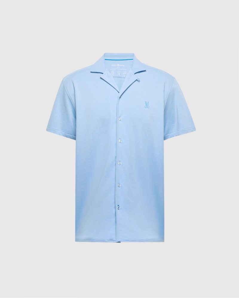 MENS BRYAN CAMP COLLAR SHORT SLEEVE SHIRT - B6Q581F200 - Image 7