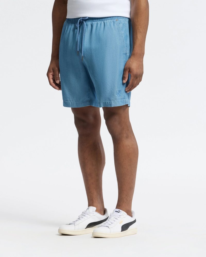 MENS KERVIN LIGHTWEIGHT DENIM WOVEN SHORT - B6R633F200 - Image 5