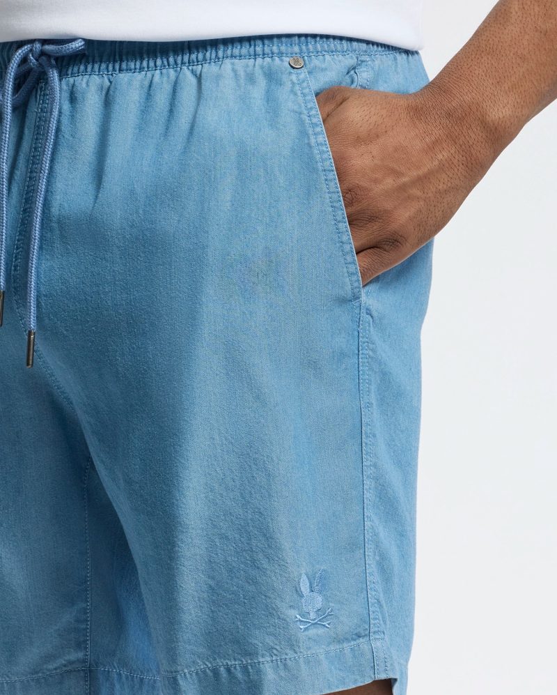 MENS KERVIN LIGHTWEIGHT DENIM WOVEN SHORT - B6R633F200 - Image 3